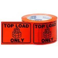 stylus printed packaging labels top load 75 x 50mm fluoro roll 500