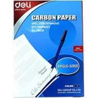 deli blue carbon paper a4 box 100