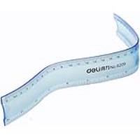 deli plastic flexible ruler 30cm