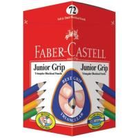 faber-castell junior triangular grip graphite pencil 2b