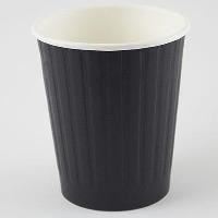writer dual wall paper coffee  cup 8oz /227ml black ***sleeve of 25****np9231