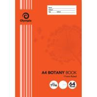 olympic t116 botany book 11mm ruled 55gsm 64 page a4