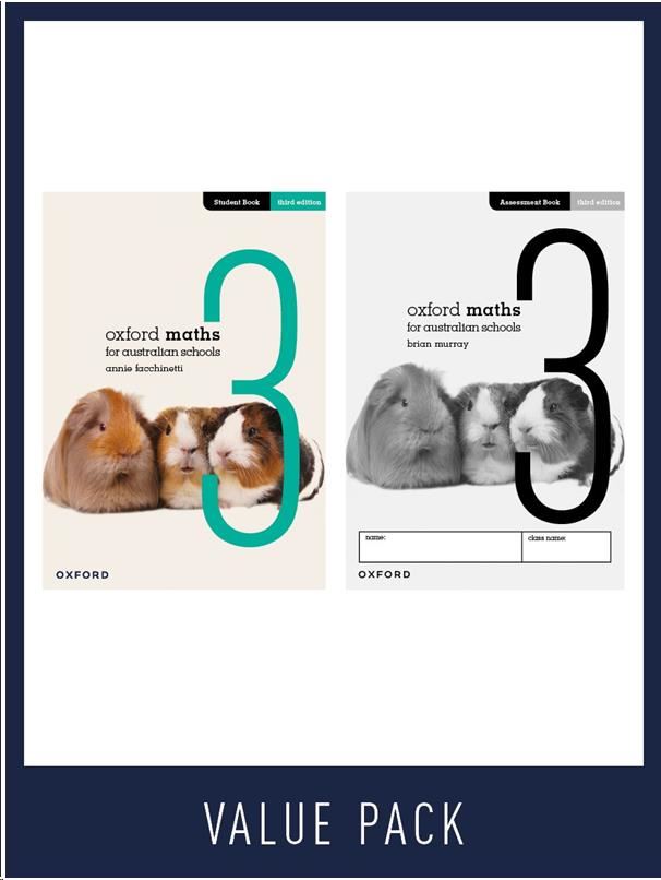 OXFORD MATHS FOR AUSTRALIAN SCHOOLS YEAR 3 VALUE PACK 3RD EDITION |  | 9780190324872
