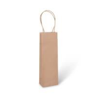 paper bag brown 1 bottle rope handle