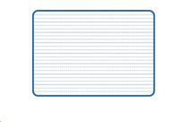visionchart education double-sided magnetic whiteboard dotted thirds one side a4