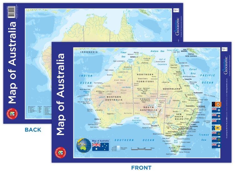 Image for MAP OF AUSTRALIA POSTER from Office National Hobart
