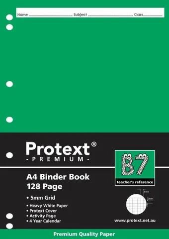 Image for PROTEXT PREMIUM BINDER BOOK 5MM GRID 128PG A4 from Office National Hobart