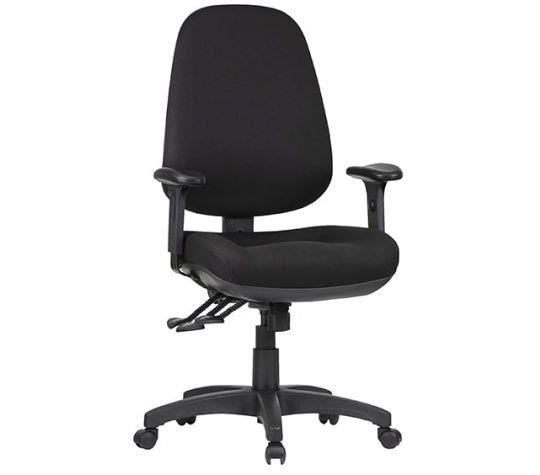 Image for STYLE ERGONOMICS TR600C-MB TASK CHAIR METRO  3 LEVER ERGO BLACK WITH ARMS from Office National Hobart