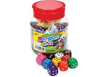 Image for DICE 6 FACE DOT 16MM JAR 72 from Office National Hobart