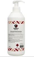 benchmark shield advanced hand gel sanitiser pump pack 500ml | 76% ethanol