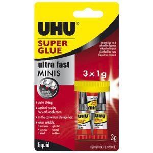 Image for UHU SUPER GLUE MINI'S 1ML PACK 3 from Express Office National