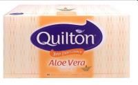 quilton facial tissues aloe vera 3 ply extra thick white box 95 sheets