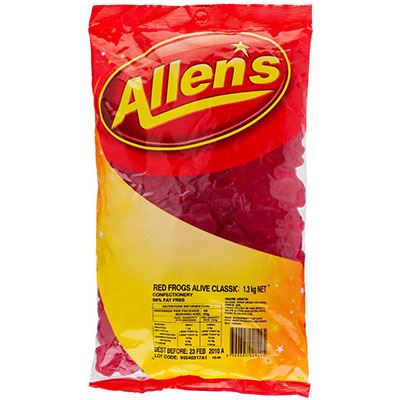 Image for ALLENS RED FROGS 1.3KG BAG from Express Office National