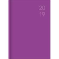 debden 2023 silhouette series diary week to view a5 purple