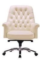 sylex eisenhower hi back chair - off white