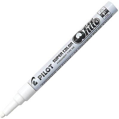 Image for PILOT SC-W SUPER COLOUR PERMANENT MARKER BULLET 2.0MM WHITE BOX 12 from Office National Limestone Coast