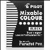 pilot parallel calligraphy pen ink cartridge black pack 6