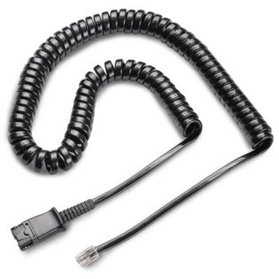 Image for PLANTRONICS U10 26716-01 VISTA CABLE COILED BLACK from Office National Limestone Coast
