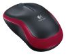 logitech m185 wireless mouse - red