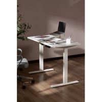 ergovida eed-822d sit stand desk 1200mm x 600mm - white top white frame