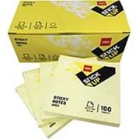 razorline sticky notes 76 x 76mm yellow pack 12