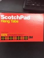 hang tabs scotch 1075 delta punch clear bx50