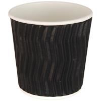 design ripple  double wall coffee cup 4oz black box 1000