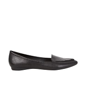 ladies flat slip on shoe black size 6