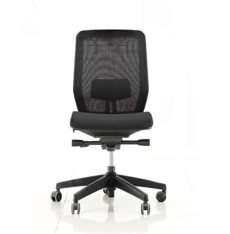 Image for R8 MESH TYPIST CHAIR SYNCHRO MECH WITH SEAT SLIDE *** NO ARMS*** IN BLACK FABRIC BIFMA APPROVED from Micon Office National