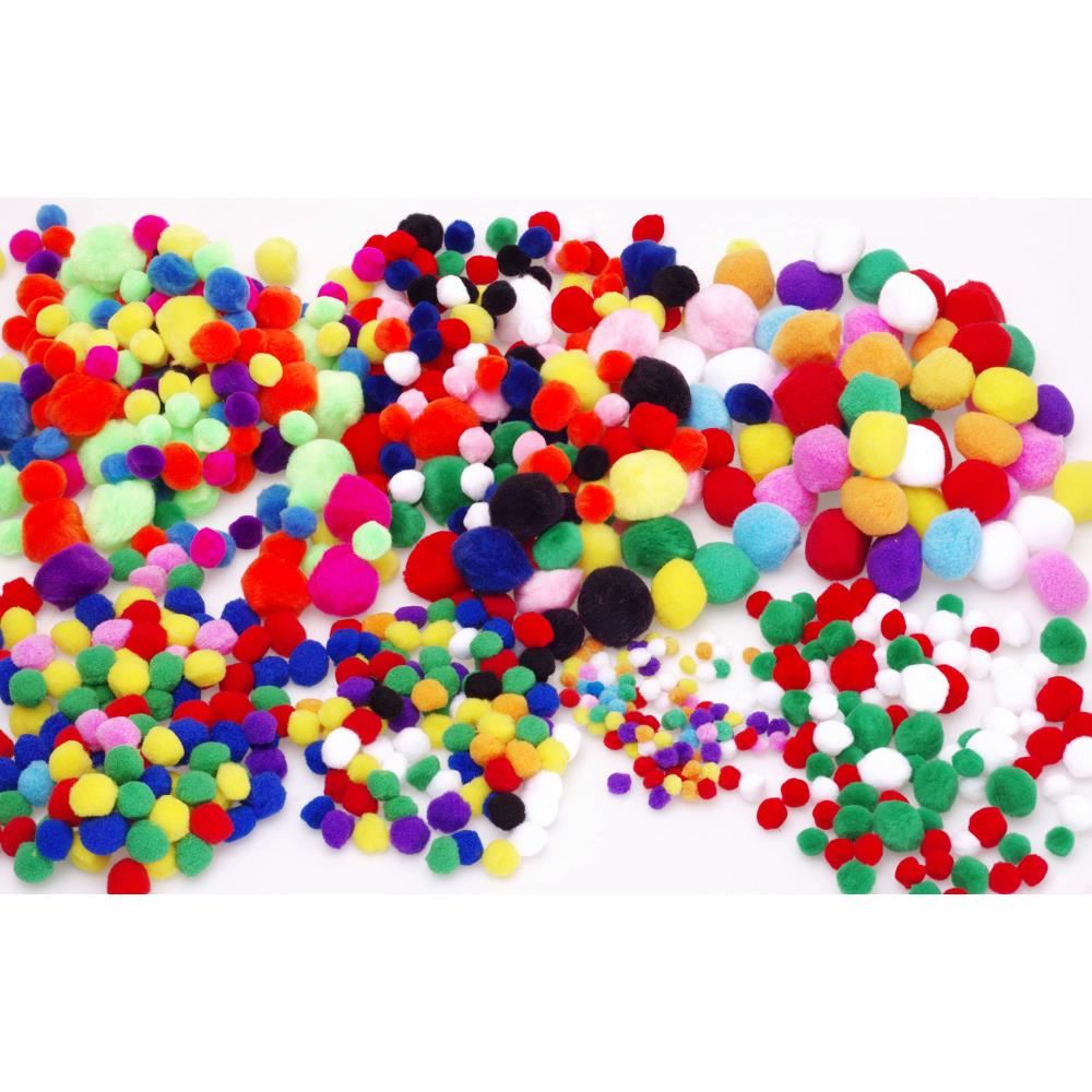 Image for JASART POM POMS Assorted 20mm  Pack of 100 from Officebarn Office National