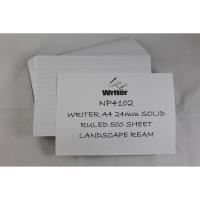 writer a4 exam paper 24mm solid ruled landscape ream of 500
