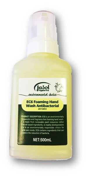 Image for JASOL FOAMING HAND WASH ANTIBACTERIAL 500ML EC6 from Everyday & Simply Office National