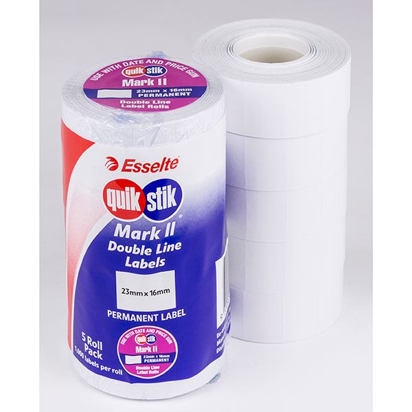 Image for BULK QUIKSTIK MARK 11 WHITE PERMANENT 23X16 1000 LABELS PER ROLL PACK 30 from Everyday & Simply Office National