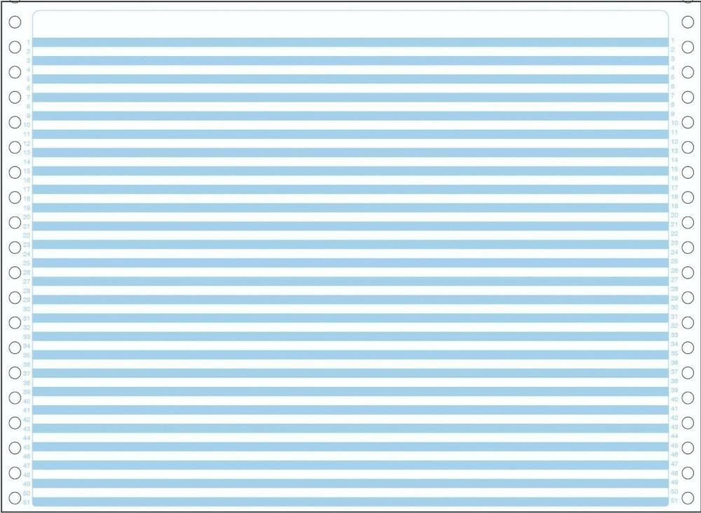 Image for CONTINUOUS / COMPUTER PAPER BLUE HALF SHADOW 11X15 INCH 381X279MM BX2000 from Everyday & Simply Office National