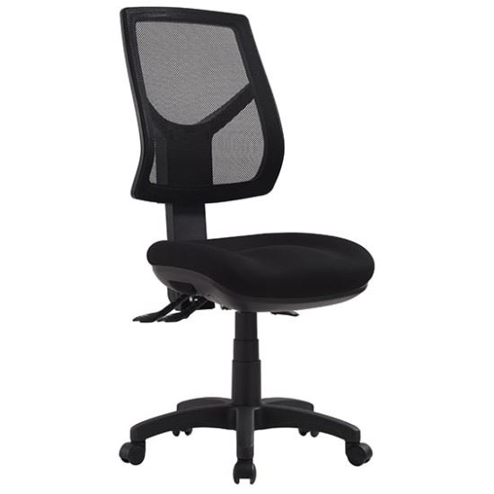 Image for EVERYDAY RIO CHAIR MESH HIGH BACK 130KG 7 YEAR WARRANTY BLACK NO ARMS from Everyday & Simply Office National