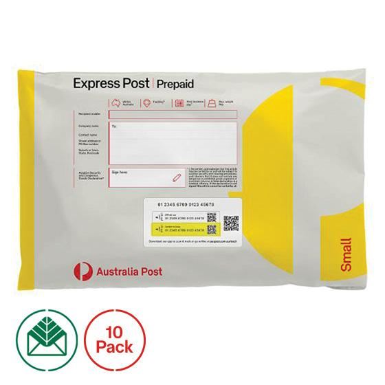 Image for EXPRESS POST PREPAID SATCHEL SMALL PK10 from Everyday & Simply Office National