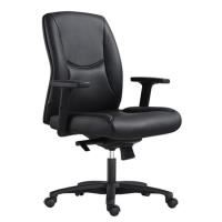 everyay hilton low back chair black pu 120kg weight rating each