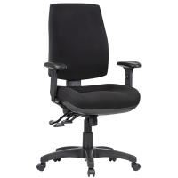 everyday spot chair black highback with arms 140kg each