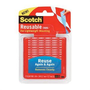 Image for SCOTCH R103 REUSABLE TABS SQUARES 12.7 X 12.7MM PACK 72 from Aatec Office National