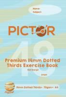pictor premium exercise book dotted thirds 14mm 70gsm 48 page a4 jupiter