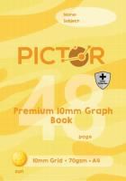 pictor premium pro a4 48 page pp 10mm graph book 70gsm sun