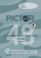 pictor premium pro a4 48 page pp exercise book 8mm ruled 70gsm