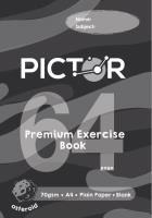pictor premium a4 scrap book unruled 70gsm 64 page asteroid