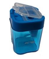 pictor two hole sharpener atlantis with cannister and lid