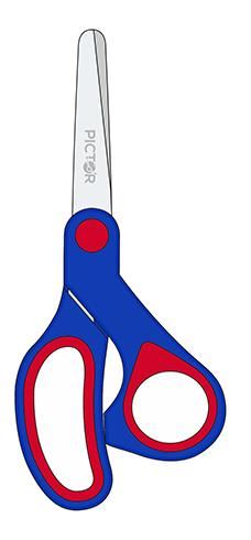 Image for PICTOR PREMIUM SOFT GRIP SCISSORS 135MM BLUNT TIP from PaperChase Office National