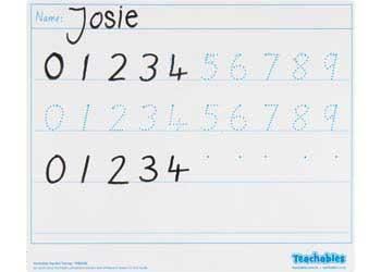 Image for HANDWRITING STUDENT WHITEBOARD NUMBER TRACING TEB0246 from PaperChase Office National