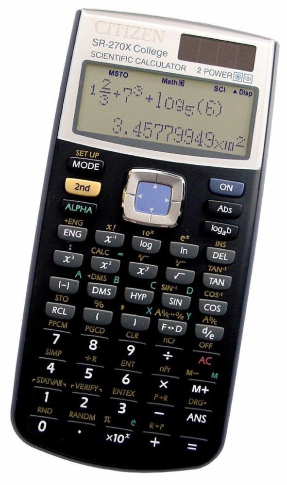 Image for CITIZEN 274 FUNCTION SCIENTIFIC CALCULATOR SR270X from PaperChase Office National