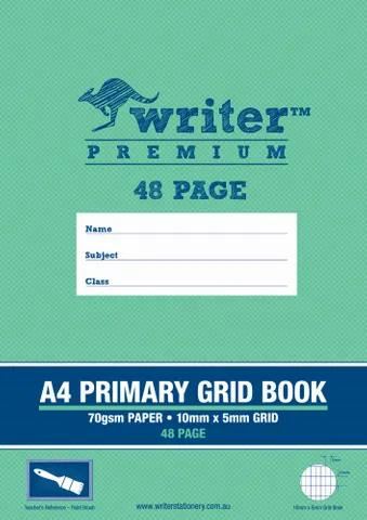 Image for EB6528 WRITER PREMIUM PRIMARY GRID  BOOK 5MM X10MM 48PG from PaperChase Office National