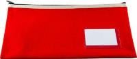 pencil case polyester 1 zip with name card - asstd - 23cm x 15cm