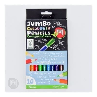 Image for MICADOR COLOURUSH JUMBO PENCILS FSC PURE PACK 10 from PaperChase Office National